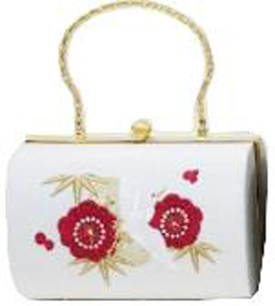 

Ando White Plum and Crane Embroidered Bag GKT-17 Women s Pine, Bamboo, белый