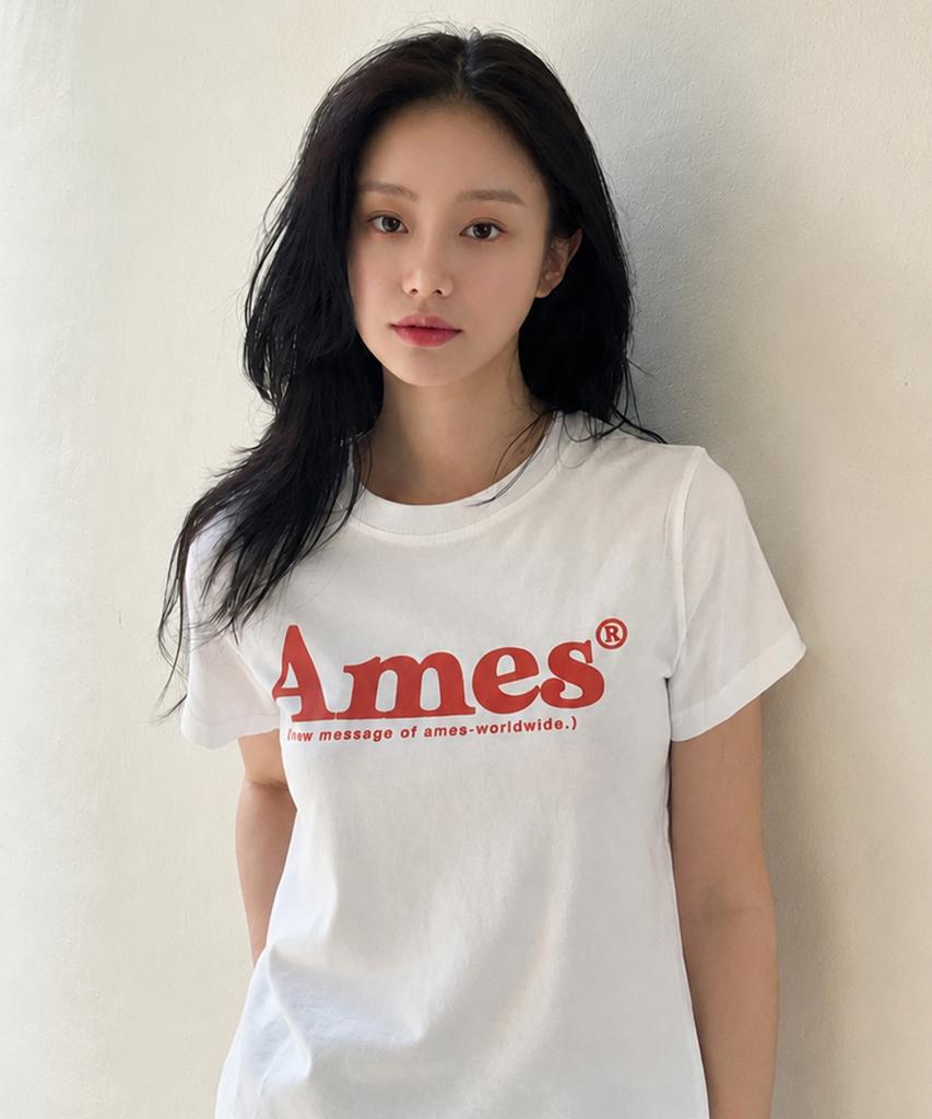 AMES-WORLDWIDE Basic Logo Tee White