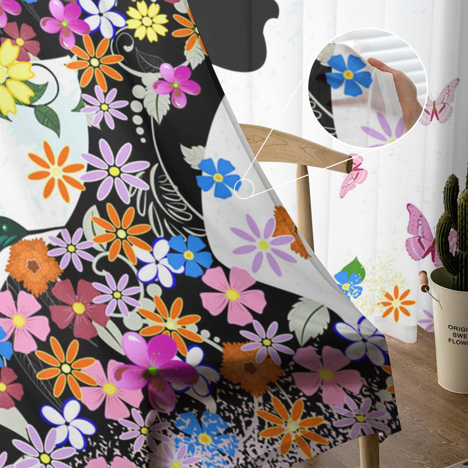 Фэнтези Женщина Бабочка Цвет Цветок Тюль Шторы Для Украшения Гостиной Современные — фото 6