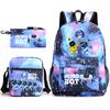 Astro Bot Children's School Bag, Cosmic Robot Elementary School Student Starry Sky Backpack Leisure Bag