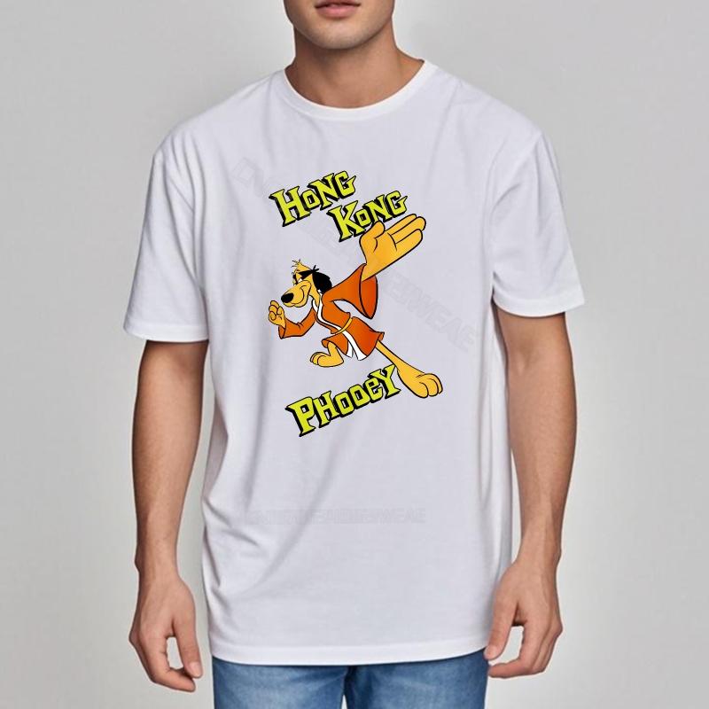 Funny t-shirt Breathable Basic T Shirt Hong Kong Phooey Cartoon Design Adult Oversized Tshirt Classic Plus Size Tshirt Quick dry