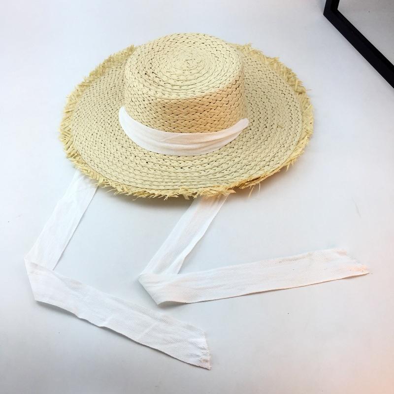 Outdoor Sun Hats Straw Hat Summer Ladies Sunscreen Beach Hat Bandage Beach Hats Women Fashion Accessories