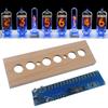 IN14 Glow Tube Clock DIY Tube Clock Kit Beech Wood Shell IN14 Nixie Tube Digital LED Clock DC12V 1A Multi Color for Time Display