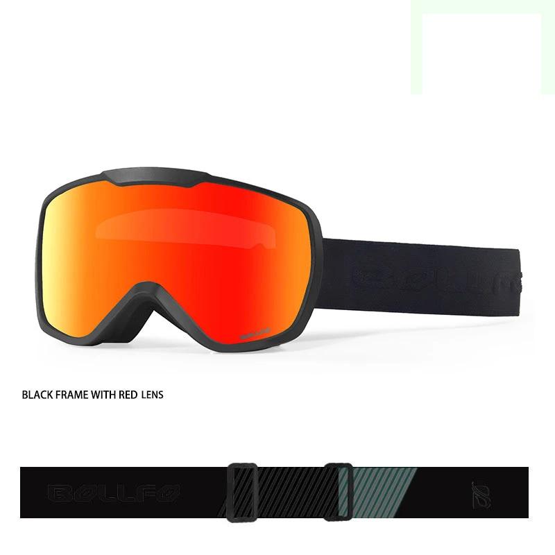 Aktualisierte Skibrille Doppellagig Herren Winter Warm Skibrille Anti-Beschlag UV-Schutz 400 Snowboardbrille Damen Ski Myopie Brille Brille