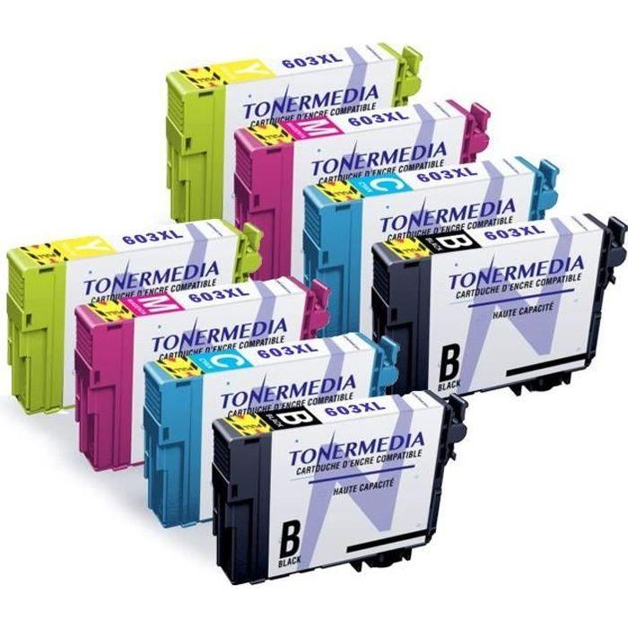 TONERMEDIA - x8 cartouches Epson 603 XL compatibles avec Epson XP-2100 XP-2105 XP-3100 XP-4100 XP-4105 WF-2810 WF-2830 WF-2850