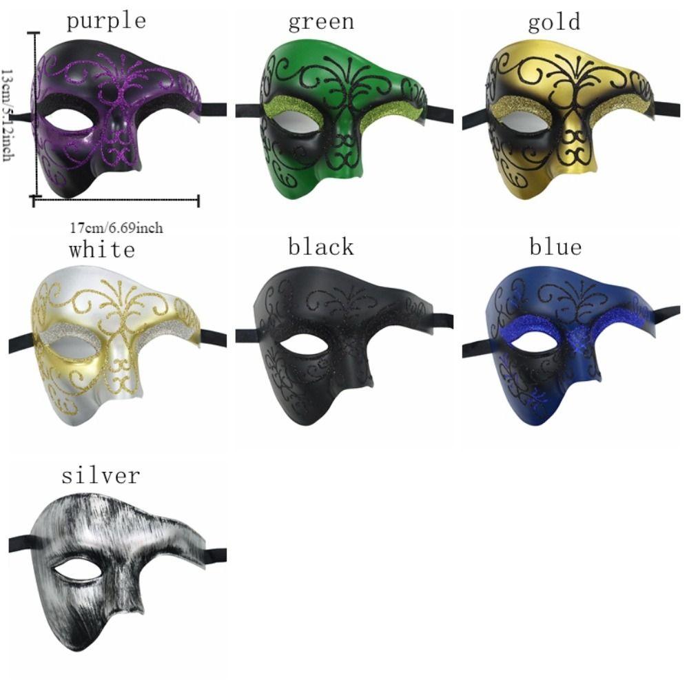 Fashion Masquerade Masks Creative Halloween  Masks Simple The Phantom Dancer Mask  Halloween Party