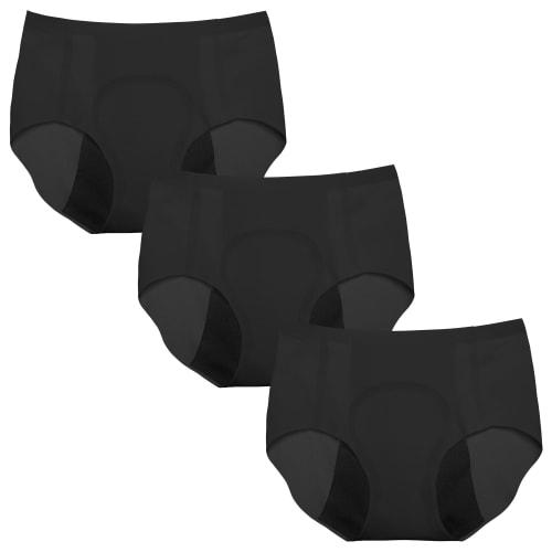 INNERSY Junior Sanitary Panties, Girls' Period Panties, Absorbent, Seamless, Period Panties, for Junior and Senior High School Girls, Set of 3, Sizes