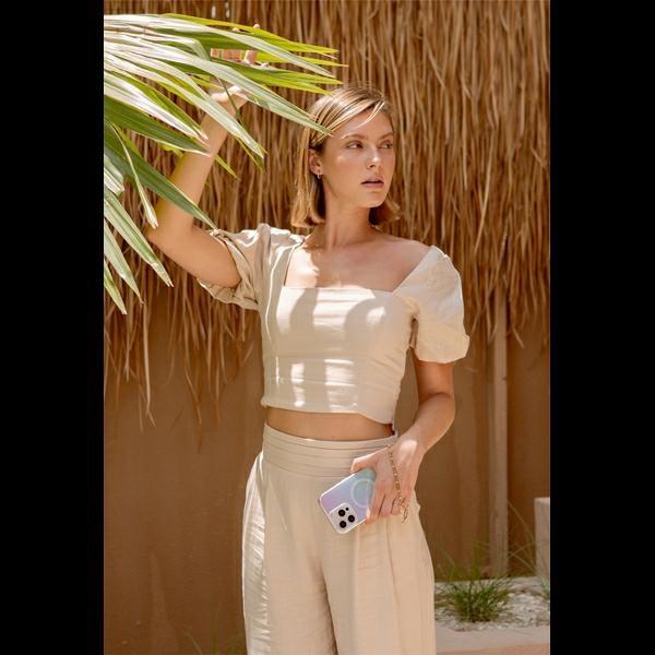 Uniq Etui Coehl Linear Iphone 16 Pro 6.3 Magnetic Charging Opal/Iridescent