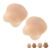 1 Pair Rabbit Ear Shape Silicone Nipple Cover Portable Adhesive Nipple Patch for Women