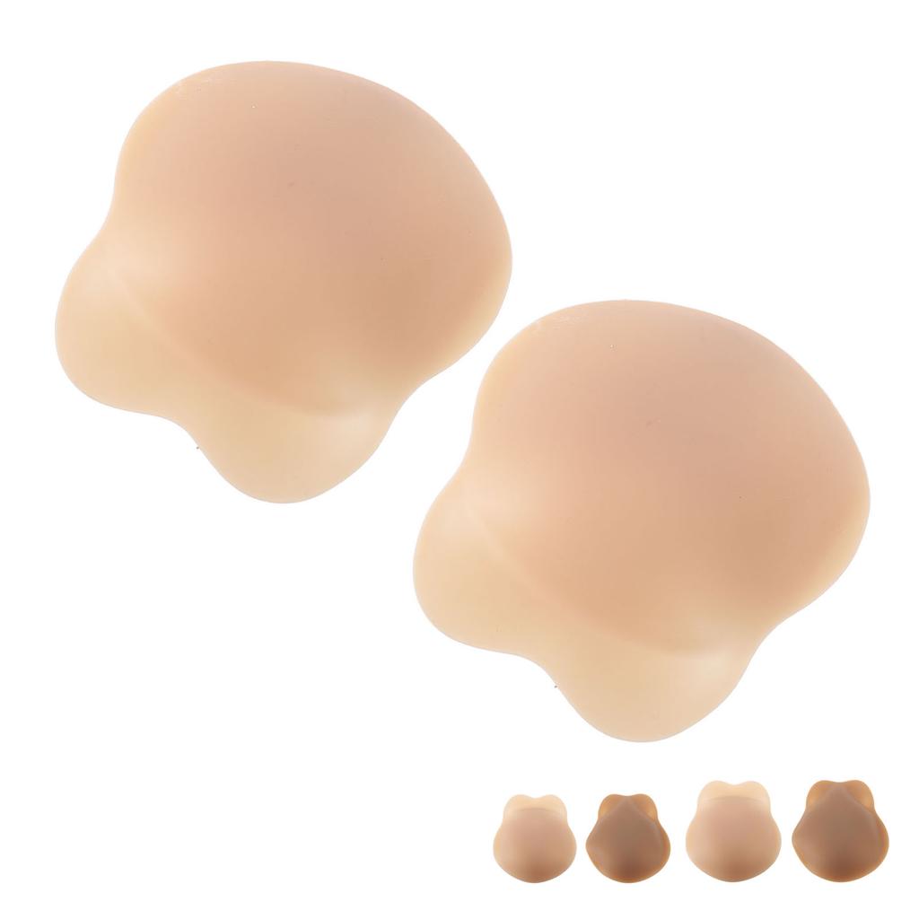1 Pair Rabbit Ear Shape Silicone Nipple Cover Portable Adhesive Nipple Patch for Women
