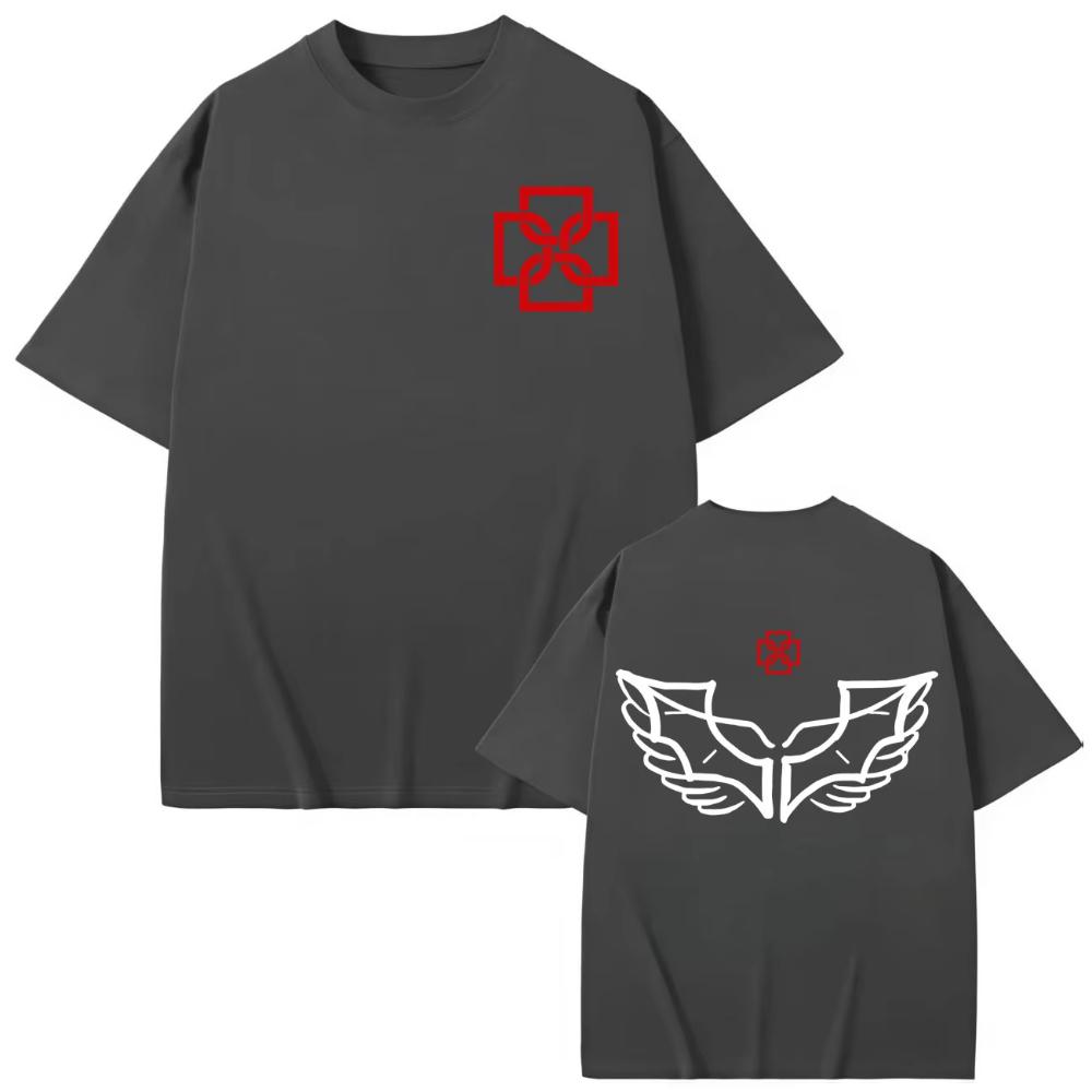 Rapper Duki Double Sided Print T-shirt Men's Women Hip Hop Fashion Short Sleeve T-shirts Summer Casual Cotton T Shirt Streetwear