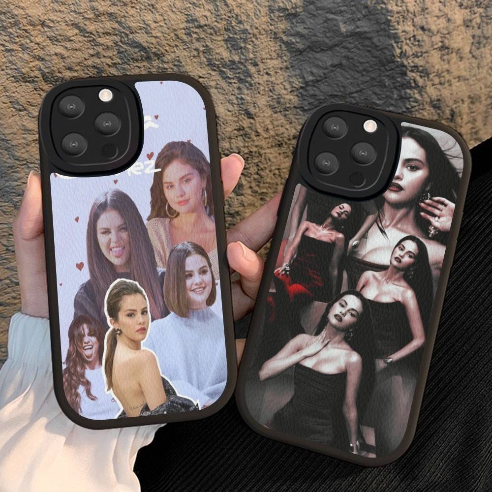 Selena Gomez Singer Phone Case For IPhone 16 15 14 13 12 11 Pro Max Plus 16E Soft Leather Cover