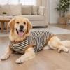 Striped Dog Sterilization Suit Warm Dog Four Legged Vest Fleece Anti-Licking Vest  Belly Protection