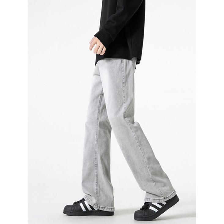 Retro Jeans Men'S Autumn New Style Explosive Street Hooligan Handsome Casual Pants For Teenagers Loose Straight Leg Wide Leg Men'S Pants