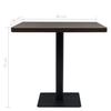 Vidaxl Stolik Barowy Z Mdf Na Stalowej Podstawie, 80X80X75 Cm, Jesion