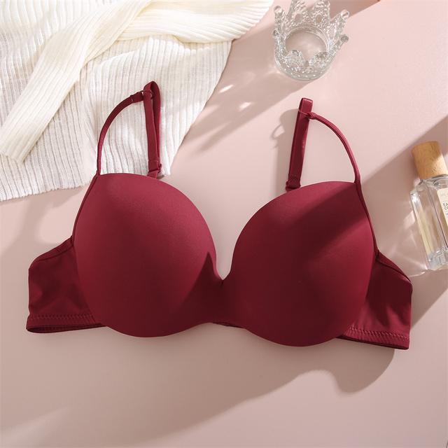 FINETOO Sexy Seamless Deep Cup Bras For Women Female Lingerie Bra Brassieres Push Up Bralette Backless Plunge Intimates Female