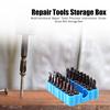 2pcs Multi-functional Hex Shank Screwdriver Bit Holder Organizer Durable Classic Texture Batch Head Storage Drill Bit Organizer