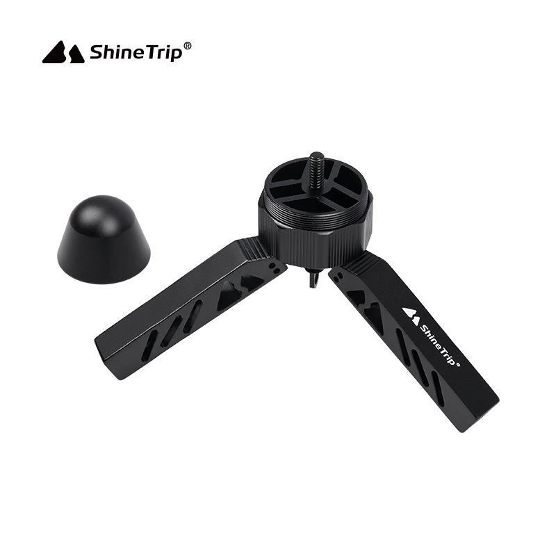 Outdoor Mountain Multi-functional Aluminum Tripod: Camping Rack & Lamp Holder