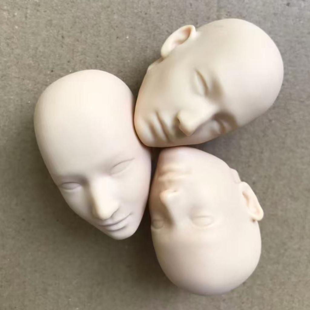 MENGF YUNYI 1/6 Чоловіча лялька Лисі голови з невеликими дефектами для DIY малювання, практики макіяжу, білі, рожеві, бежеві, частини ляльки солдата
