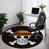 Covor rotund pentru birou One Piece Skull, Sub scaune de birou Dormitor Sufragerie Decor casă a0908127
