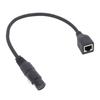 0.3 Meters / 11.8 Inch 5 Pin Female XLR To RJ45 Female Cable