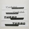 3D ABS Car Letters Logo Turbo Electrified Badge Side Fender Emblem Decals For Mercedes Benz AMG C Class C43 C63 Etc Accessories