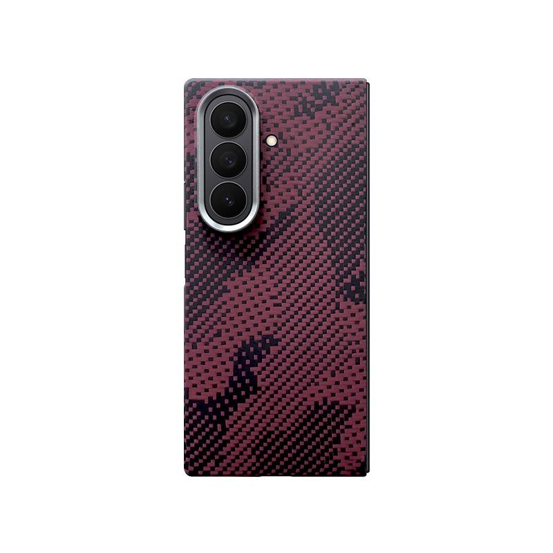 Applicable To Samsung Zfold7 Kevlar Mobile Phone Case Carbon Fiber Fold7 Magnetic Mobile Phone Case Anti-drop Protective Case