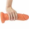 Female Big Penis Liquid Silicone Simulation Fake Penis Thick and Long Eggless Sucker Anal Plug Masturbation Device