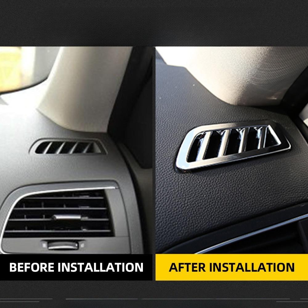Air Vent Decoration Trim For Renault Koleos 2017-2022 For Samsung QM6 2017-2022 Air Outlet Frame Sticker Interior Accessories