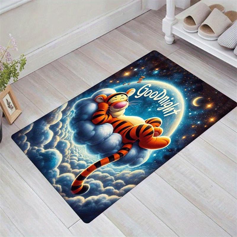 

1pc Winnie The Pooh Pattern Area Rug Soft Flannel Floor Mat for Living Room,Office,Bedroom and Carpet 60cm by 90cm