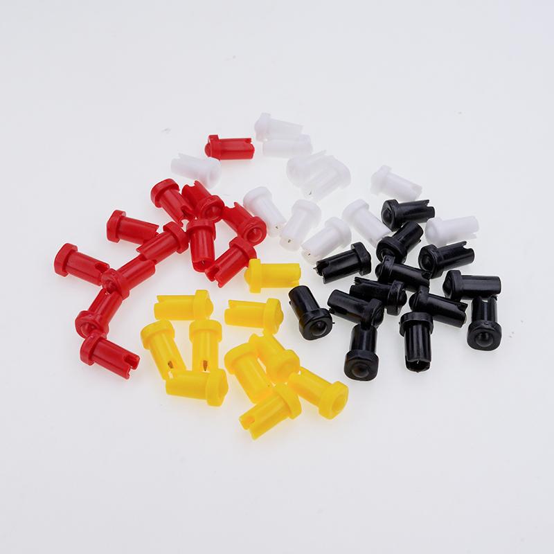 50 Pcs Eyelash Glue Anti-blocking Needle Four-color Embedded New Eyelash Glue Needle Glue Bottle Spout Needle