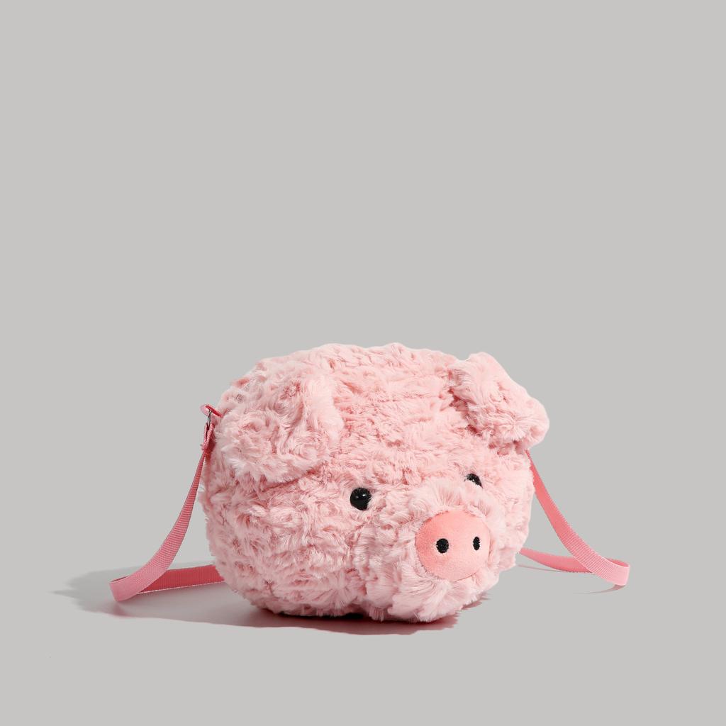 New Pink Pig Doll Bag High Value Small Fresh Girl Niche Versatile Cute Plush Bag
