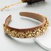 Women Hair Band Creative Flower Accessories Rhinestone Head Band Wide Edge Headwear
