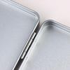 1Pcs Home Office Supplies Durable Silvery Gray Metal Rectangular Box With Lid-Ideal For Bills Cosmetics Storage