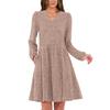 Women's Fashion Casual Long Sleeve Dresses