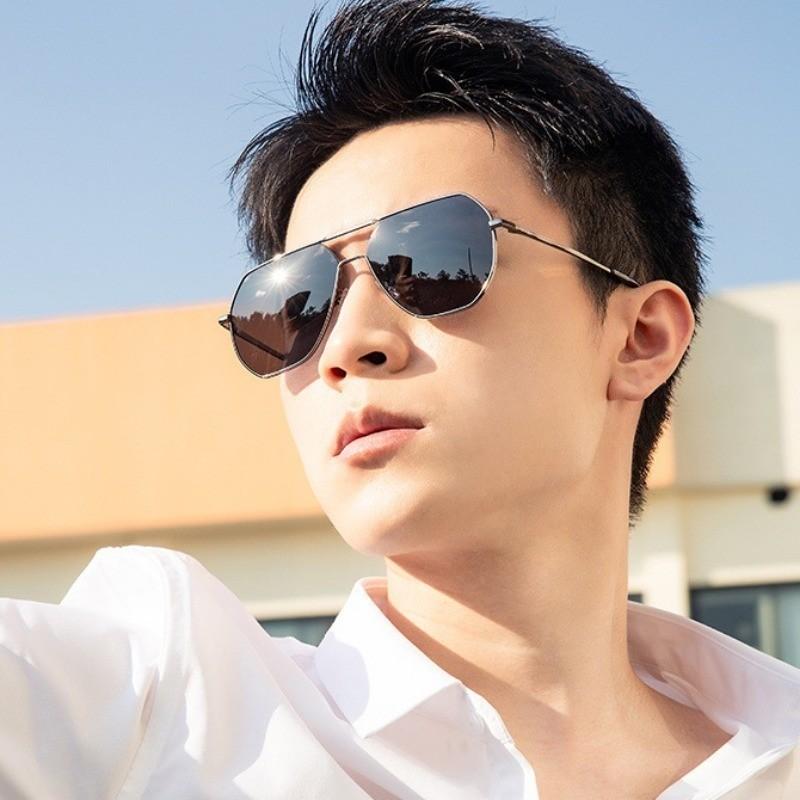 Fashion Pochromic Anti-radiation Glasses Women's/men's Double Beam Sunglasses