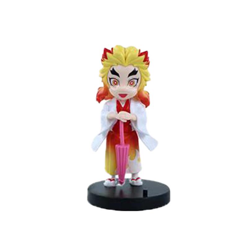 12pcs Anime Demon Slayer Tanjiro Kamado Nezuko Christmas Halloween PVC blind box cartoon figure model ornament child gift Random Mystery Trendy