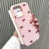 Case For Realme Note 70 C63 C75 C53 C51 C71 C55 5 5i 15T Red Black Bow Pattern Soft Matte Candy Color Cover