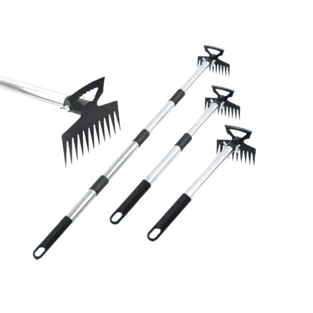 Dual-Use Detachable Weeding Rake for Gardens and Courtyards