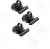 3Pcs Magnetic Clip Fridge Magnet Circular Metal Clip Punch-free Hook DIY Storage Rack Photo Magnetic Clip Home Organization