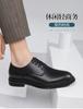2025 Autumn Wedding Shoes Young British Style Men's Low Heel Round Head Lace-up Formal Wear Business Professional Leather Shoes 4882
