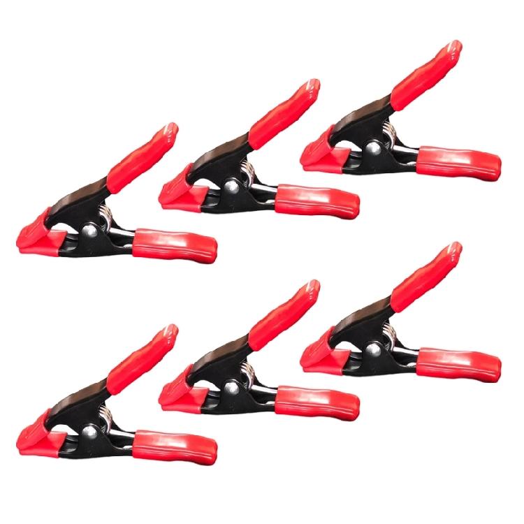 Multiple Functional Spring Loaded A Clamps Heavy Duty Clip set Metal Iron Construction for Wood Crafts Greenhouse Projects