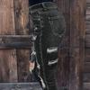 Dámské Skinny Trend Roztrhané Ležérní Módní Džíny s Rovnou Nohavicí