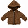 Cloth Doll Hoodie Jacket Long-Lasting Fasten Hooded Ribbed Knit Trim