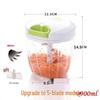 Manual Meat Grinder & Vegetable Chopper - Hand-Crank Dumpling Filling Mixer