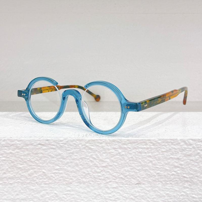 

2024 Специальный дизайн Ацетатные очки Круглые Модные Мужские и Женские Высокое Качество Полуободковые Классические Винтажные Очки для Миопии