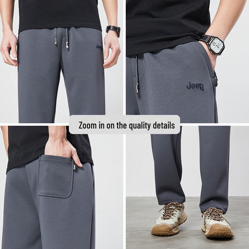 Jeep Men's Spring/Summer Casual Straight-Leg Outdoor Pants