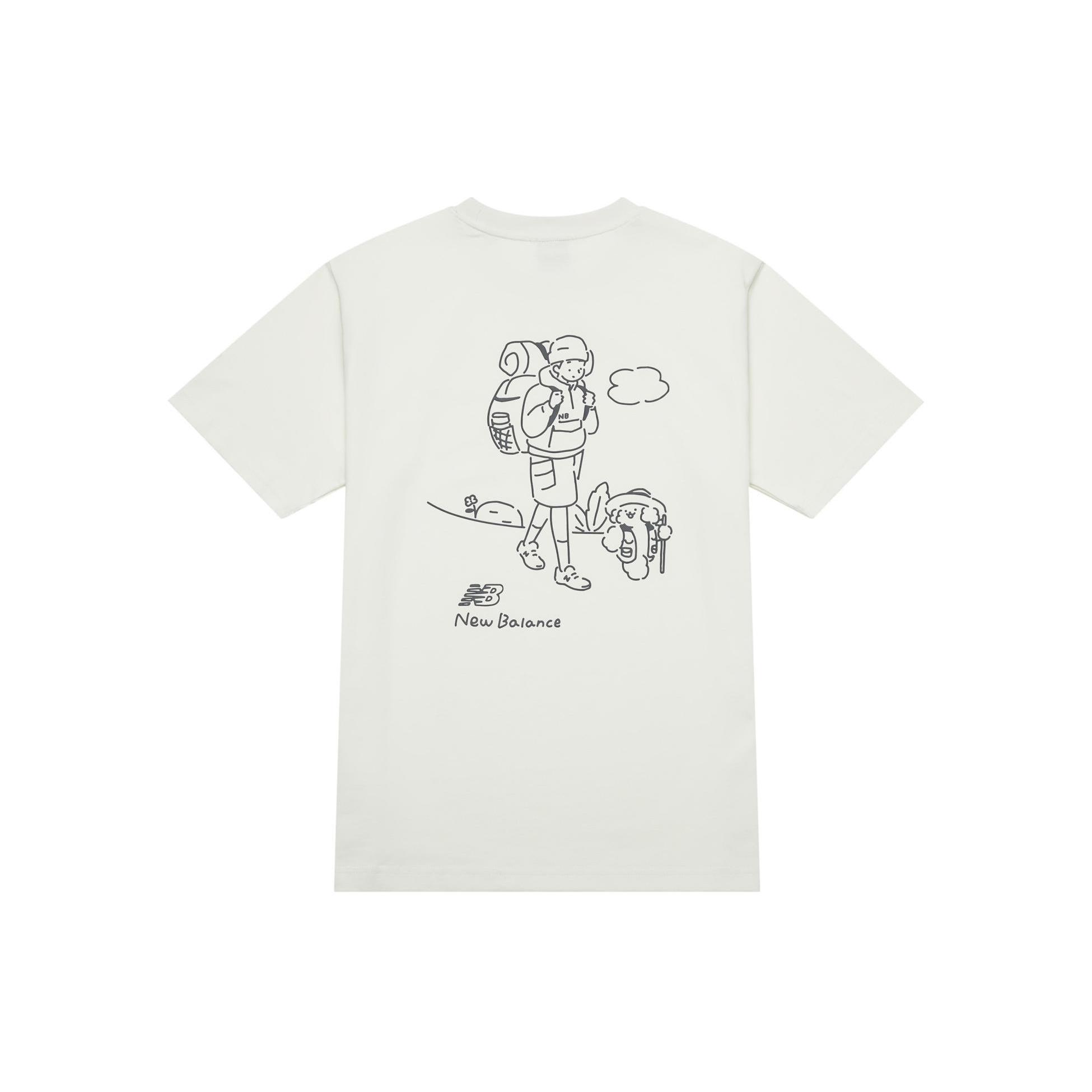 New Balance Hiking Graphic T-Shirt Asia Sizing  White  Unisex AMT42339-CIC S