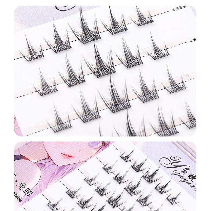 Mogugu - Glue-free Natural Multipack False Eyelashes Cluster