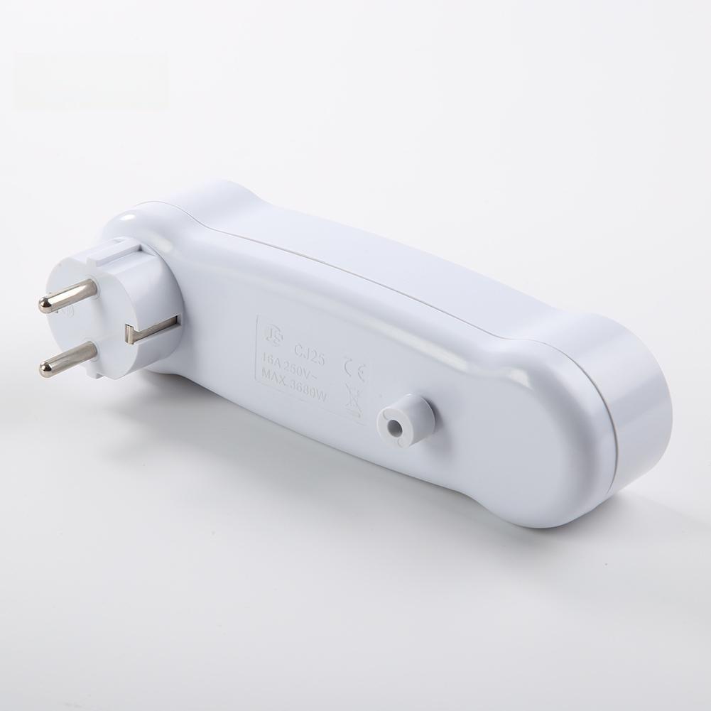 EU Plug 1 To 3 Power Adapter Wireless European Plug Splitter Multi Socket Converter